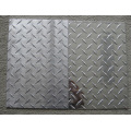 placa de piso de aluminio con patrón de diamante